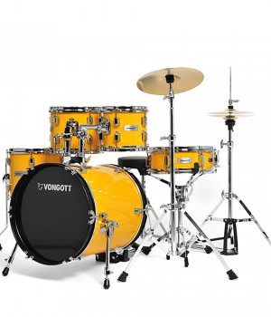 역대급 튼튼한 주니어 드럼 VONGOTT V1 Junior 5기통 드럼세트 하드웨어 드럼의자 심벌 포함
