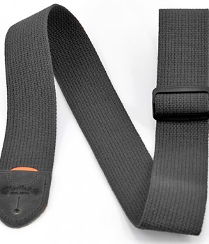 Basic cotton weave strap with pick holder (black) / 18A0104